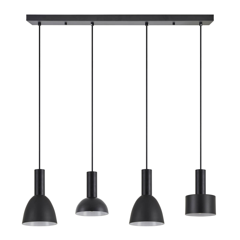 Φωτιστικό Οροφής Πολύφωτο Homelighting 77-8912 Flex Black