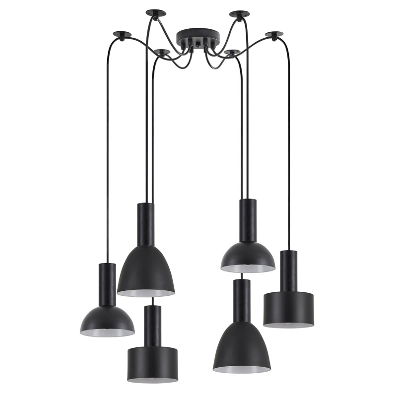 Φωτιστικό Οροφής Πολύφωτο Homelighting 77-8913 Flex Black