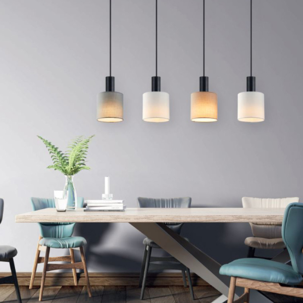 Φωτιστικό Οροφής Πολύφωτο Homelighting 77-8917 Flex Black