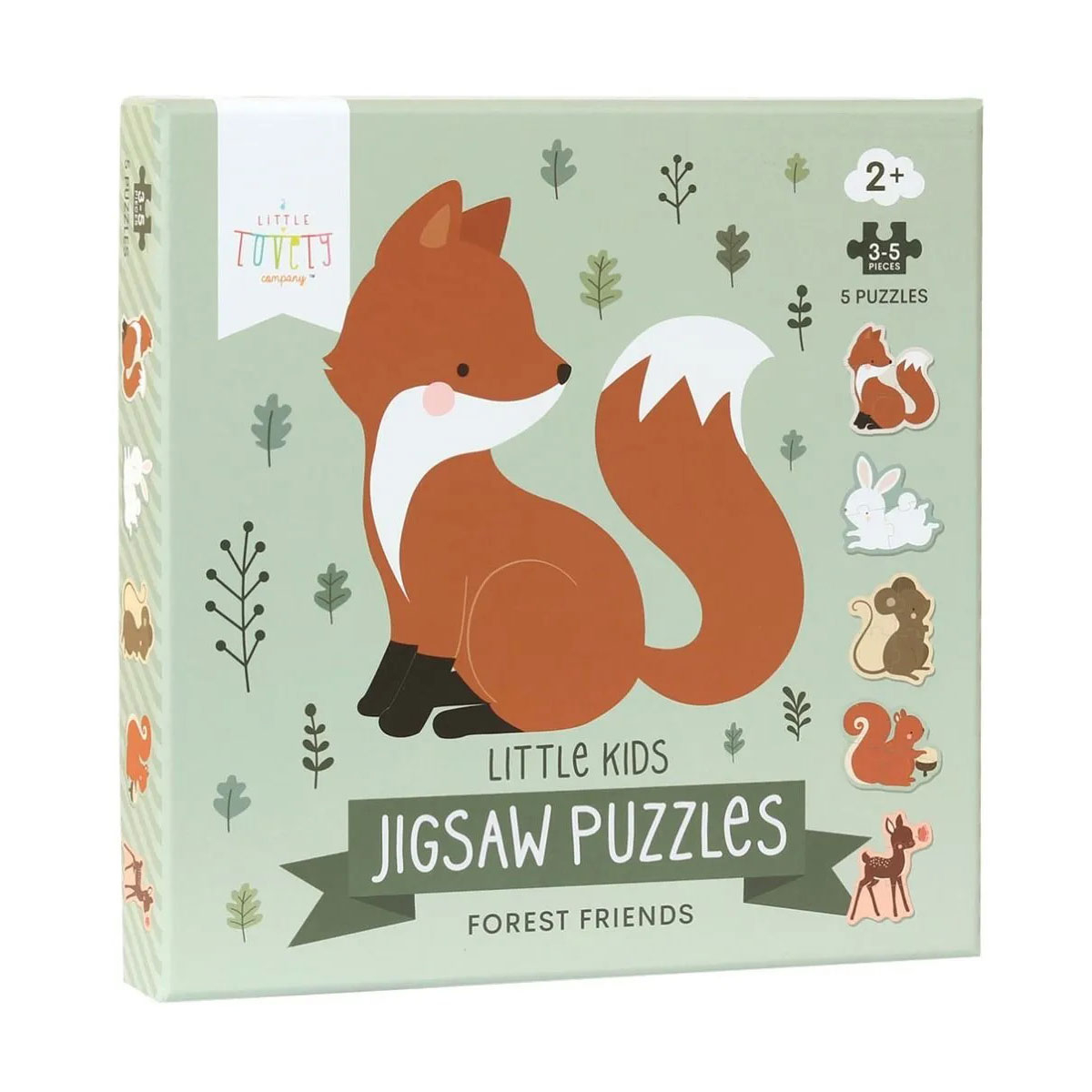 Σετ 5 Παζλ Προόδου Α Little Lovely Company Forest Friends Pgpuff05 Home Παιχνίδια Spitishop