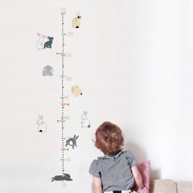 Αυτοκόλλητο Αναστημόμετρο Τοίχου Mimi'lou Rabbits MML-ART448