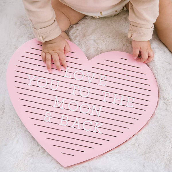 Πίνακας Με  Γράμματα (29x25) Pearhead Message Board Heart Pink PH-83106