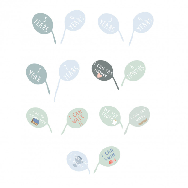 Αυτοκόλλητο Αναστημόμετρο Τοίχου Mimi'lou Nils MML-ART520