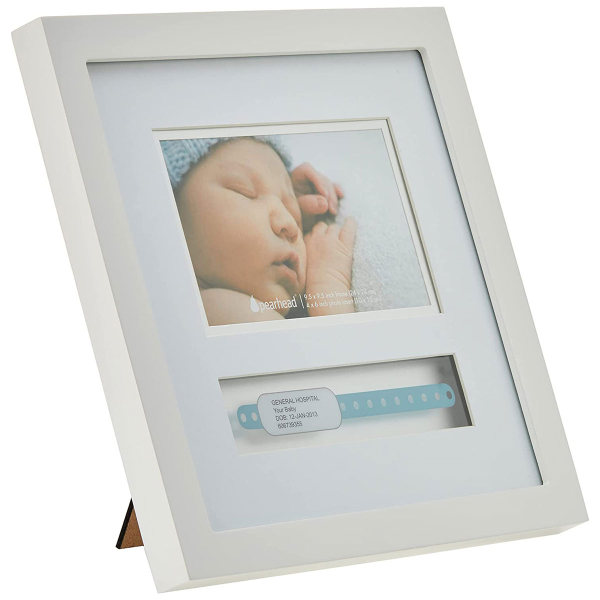 Αναμνηστική Κορνίζα (22x22) Με Θέση Για Βραχιόλι Μαιευτηρίου Pearhead PH-P63012