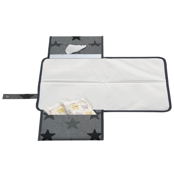 Αλλαξιέρα Ταξιδίου (60x34) Dooky Grey Stars DK-126466