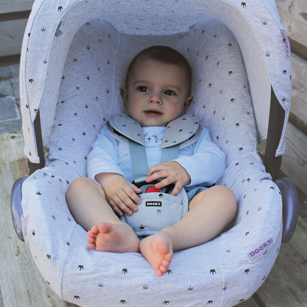 Προστατευτικά Μαξιλαράκια Ζώνης (Σετ 3τμχ) Dooky Crown Grey DK-126929