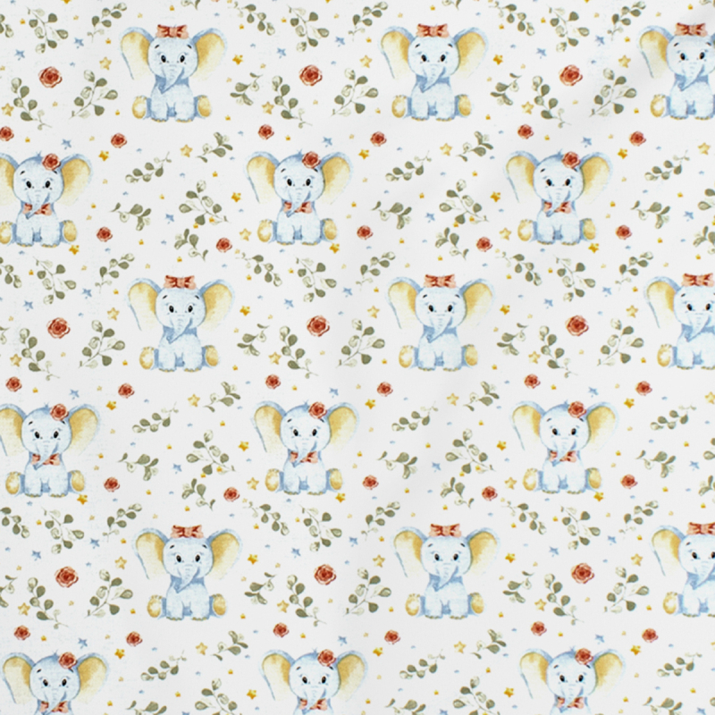 Πάνα Χασέ (80x80) Dimcol Elephant 175 White-Blue