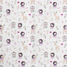 Πάνα Χασέ (80×80) Dimcol Lily & Deer 179 White-Pink