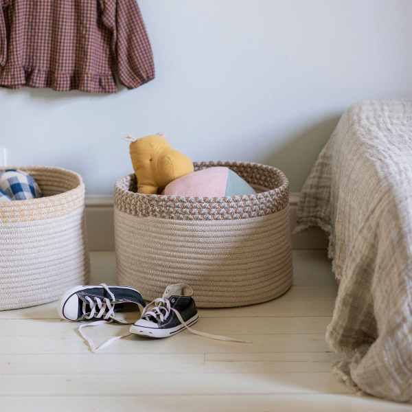 Καλάθι Αποθήκευσης (Φ40x25) Lorena Canals Kilo Toffee