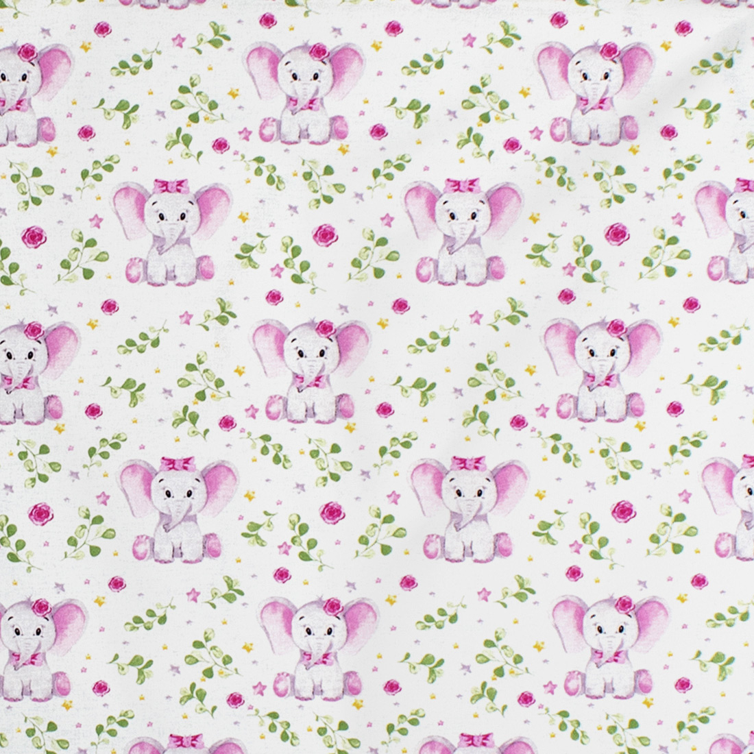 Πάνα Χασέ (80×80) Dimcol Elephant 173 White-Pink