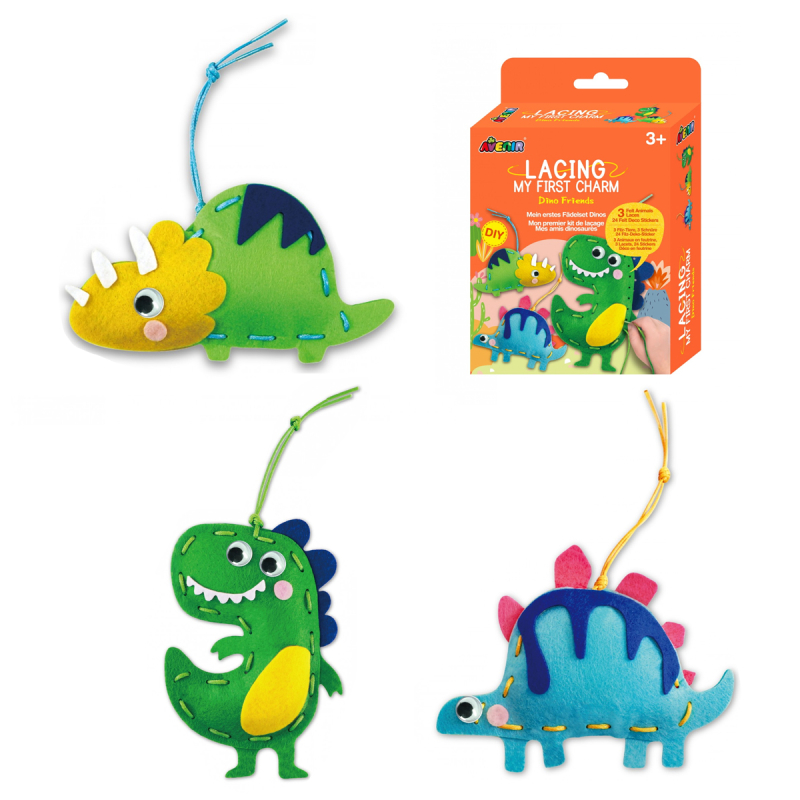 Παιδικό Σετ Ραπτικής Κούκλες DIY Avenir Lacing Dino