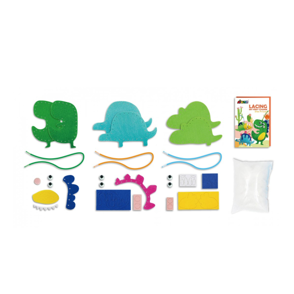 Παιδικό Σετ Ραπτικής Κούκλες DIY Avenir Lacing Dino