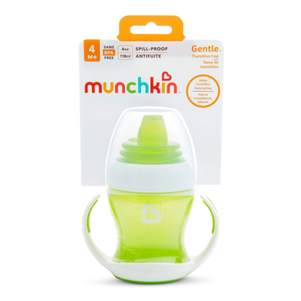 Ποτήρι Εκπαιδευτικό 118ml Munchkin Gentle First Cup Green