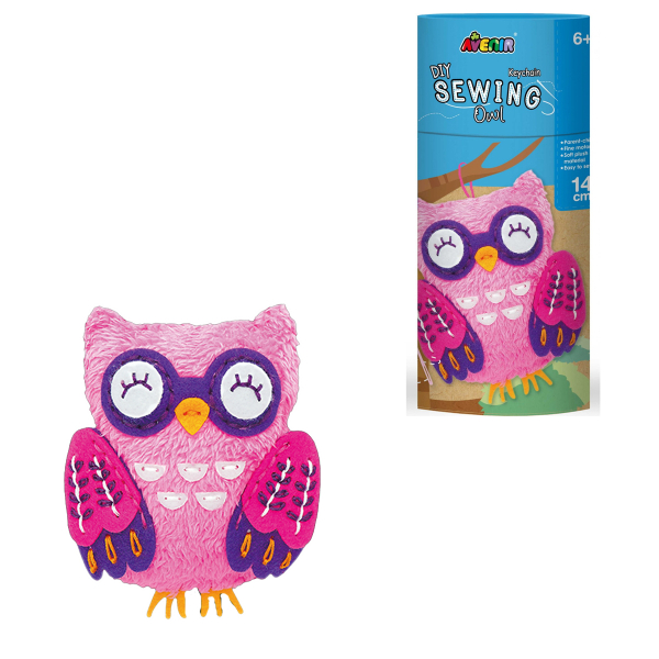 Παιδικό Σετ Ραπτικής Μπρελόκ DIY (16x12) Avenir Sewing Owl