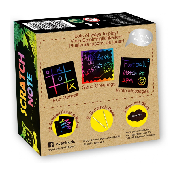 Ζωγραφική Scratch Avenir Scratch Notes