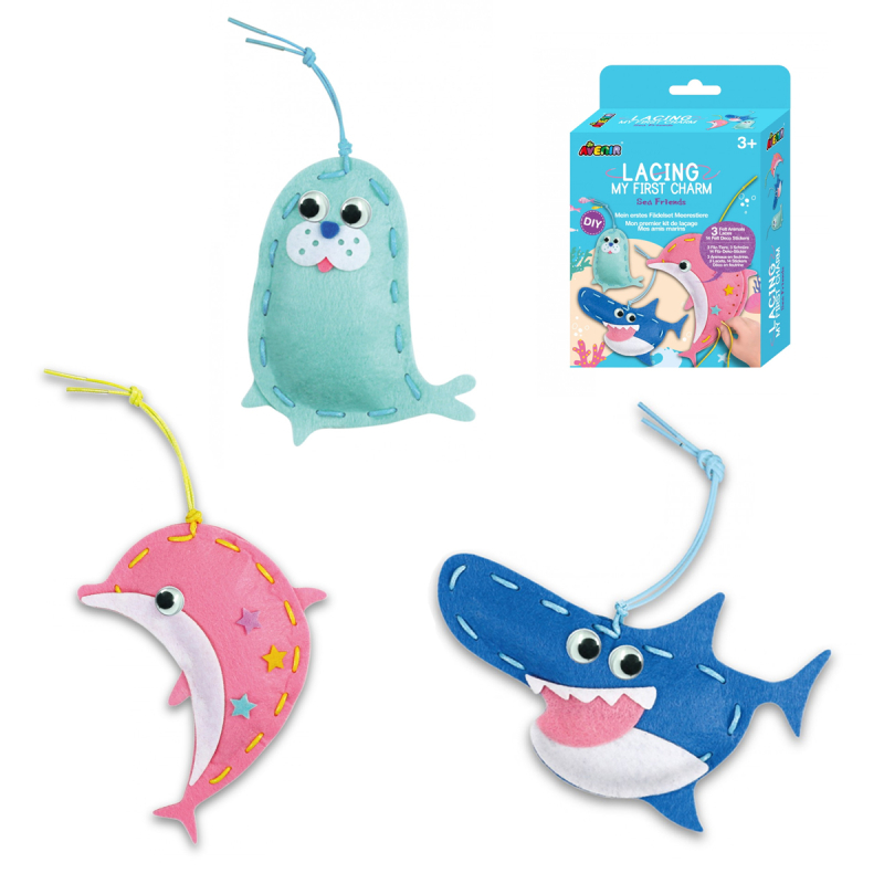 Παιδικό Σετ Ραπτικής Κούκλα Κούκλες DIY Avenir Lacing Sea Friends