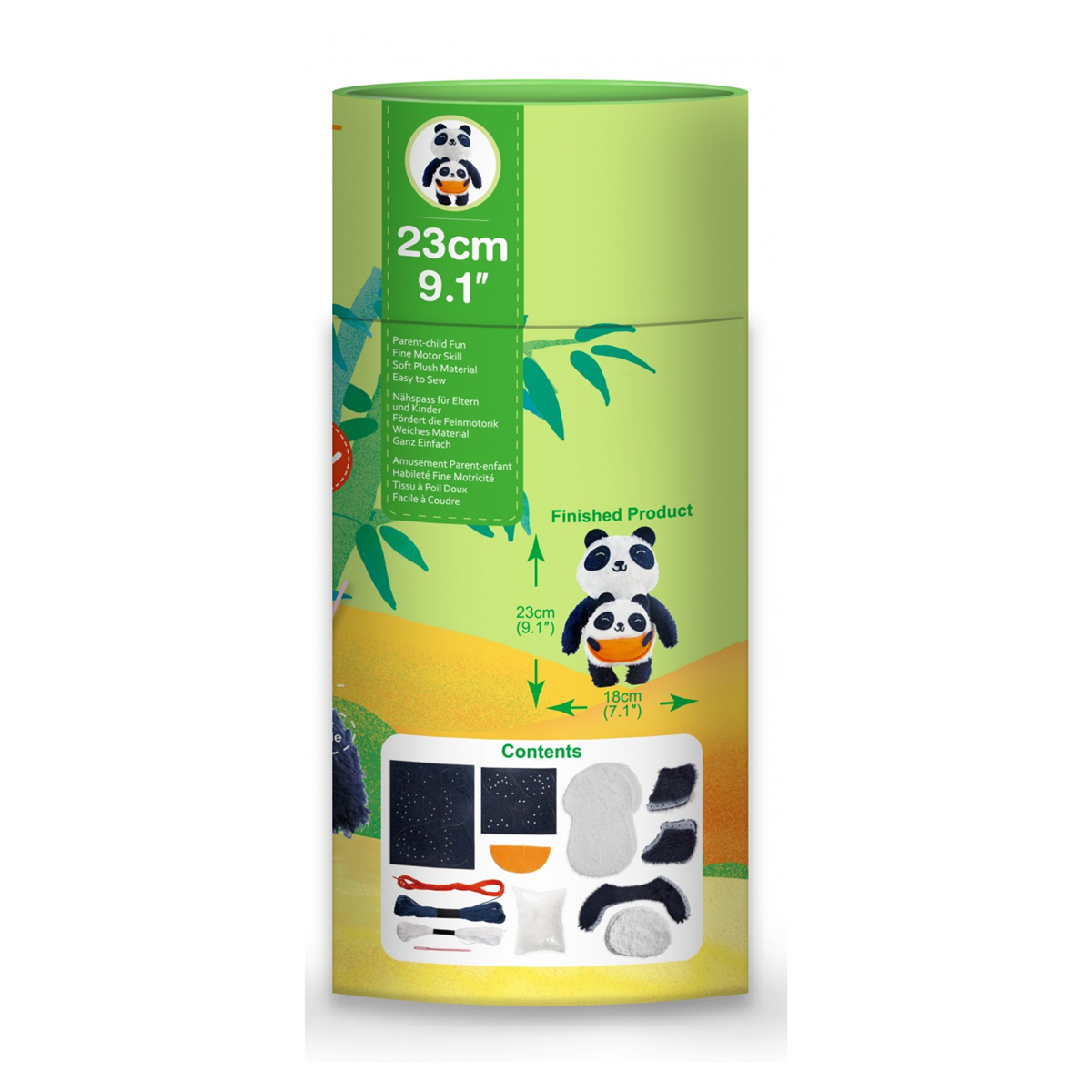 Παιδικό Σετ Ραπτικής Κούκλα Diy (23X18) Avenir Sewing Doll Panda And Baby Home Παιχνίδια Επιτραπέζια - Εκπαιδευτικά Spitishop