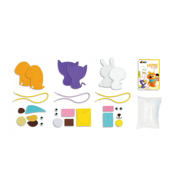 Παιδικό Σετ Ραπτικής Κούκλες DIY Avenir Lacing Pet Friends