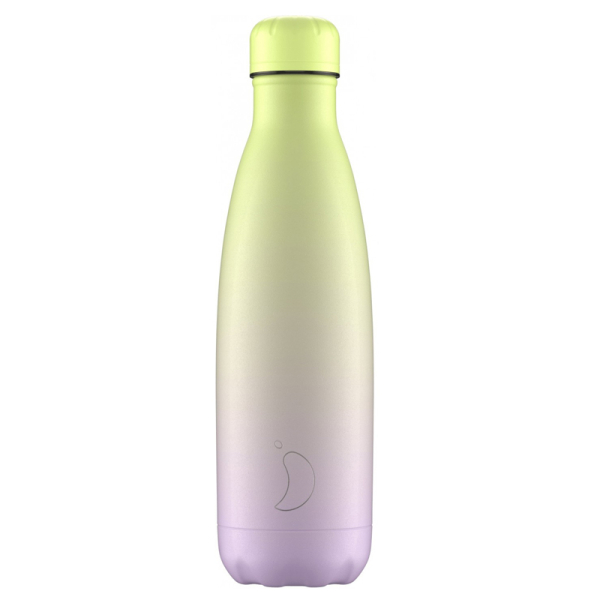 Μπουκάλι Θερμός 500ml Chilly's Bottle Gradient Lime/Lilac