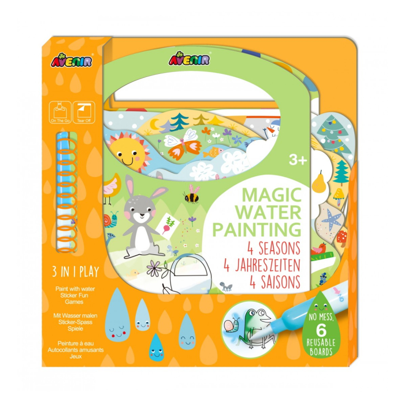 Βιβλίο Ζωγραφικής Με Μαρκαδόρο Νερού Avenir 4 Seasons