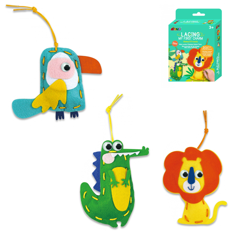 Παιδικό Σετ Ραπτικής Κούκλες DIY Avenir Lacing Animal Friends