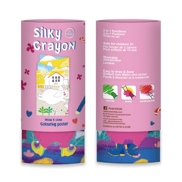 Αφίσα Ζωγραφικής & 12 Μαρκαδόροι Avenir Bunny