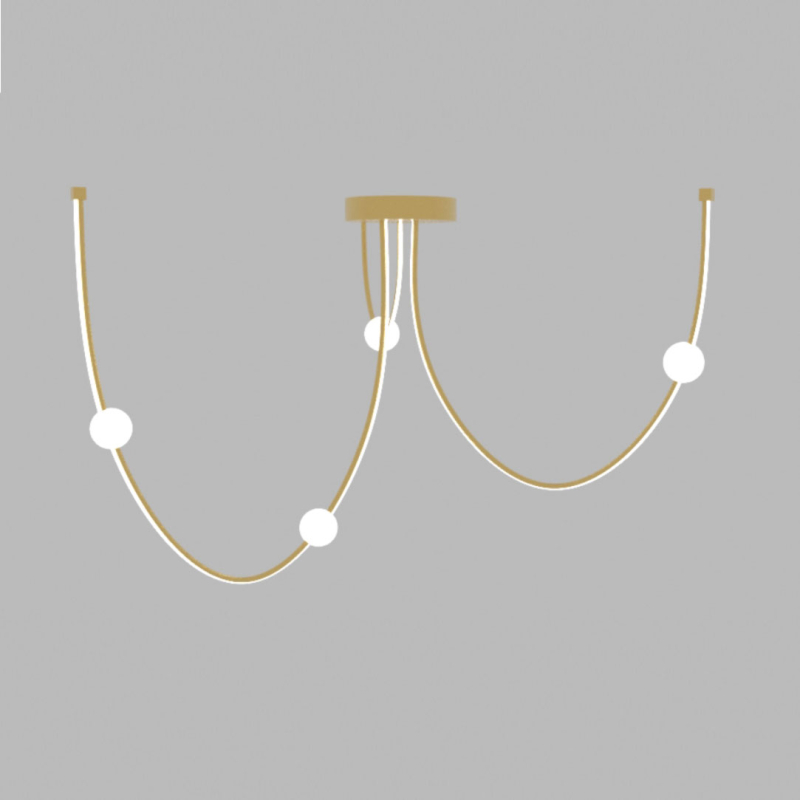 Φωτιστικό Οροφής LED Dimmable Zambelis 22248 Gold Matt