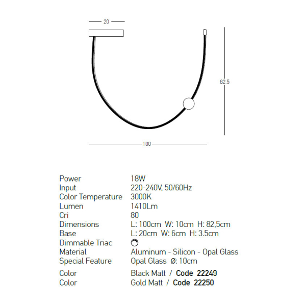 Φωτιστικό Οροφής LED Dimmable Zambelis 22250 Gold Matt