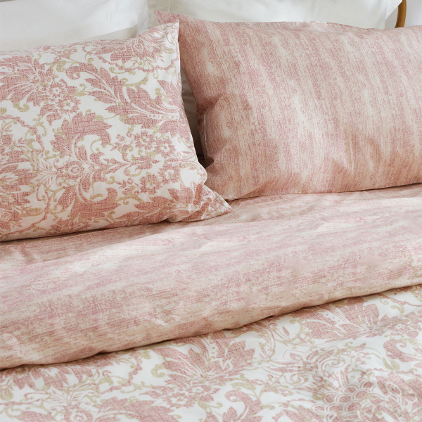 Παπλωματοθήκη Υπέρδιπλη (Σετ 220x240) 2 Όψεων Ravelia Certo Pink