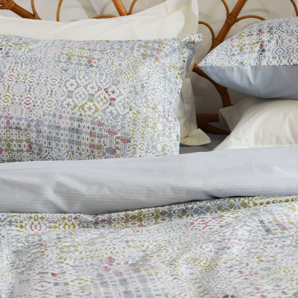 Παπλωματοθήκη Μονή (Σετ 160x240) 2 Όψεων Ravelia Ergo Blue