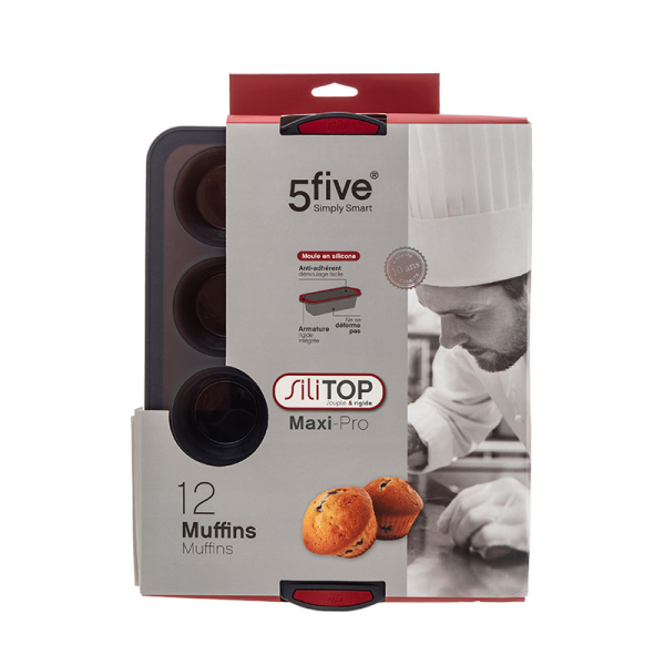 Φόρμα Σιλικόνης Για 12 Cupcake/Muffin F-V Silitop 151369