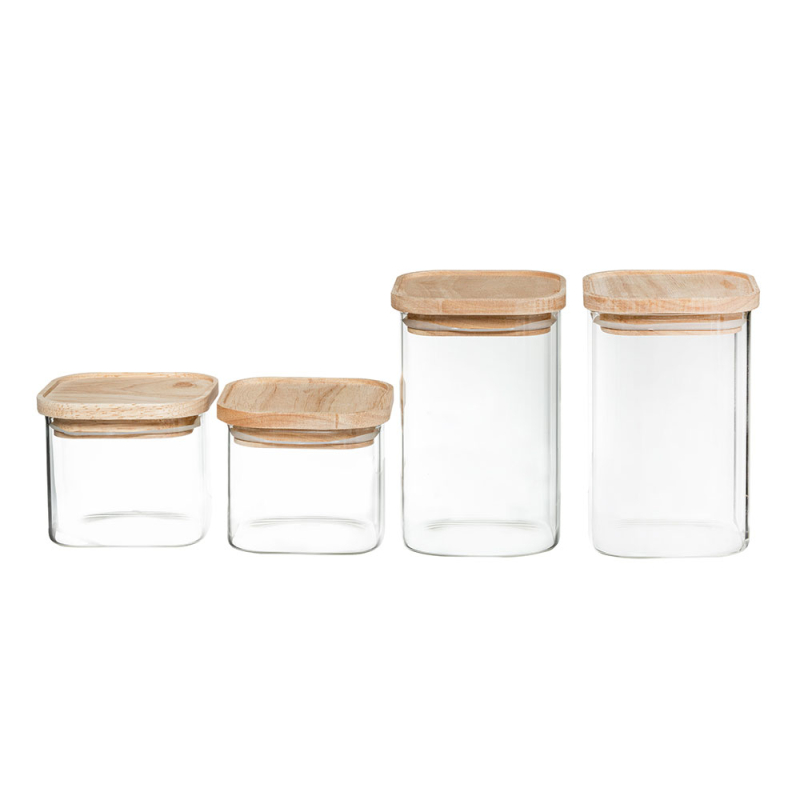 Δοχεία Αποθήκευσης (Σετ 4τμχ) Με Αεροστεγές Κλείσιμο F-V Set 179624