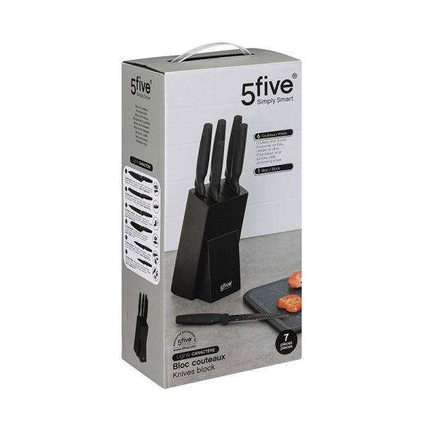 Μαχαίρια Κουζίνας Σε Σταντ (Σετ 7τμχ) F-V Caractere Set 189698