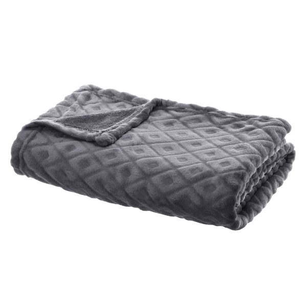 Κουβέρτα Καναπέ (125x150) A-S Flanel Losan Grey 164044L
