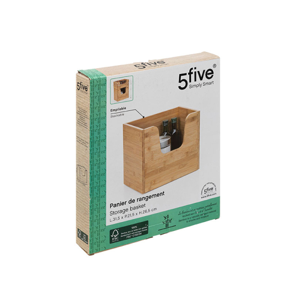 Θήκη Οργάνωσης (31.5x21.5x26.5) F-V Stack Bamboo Basket 189727