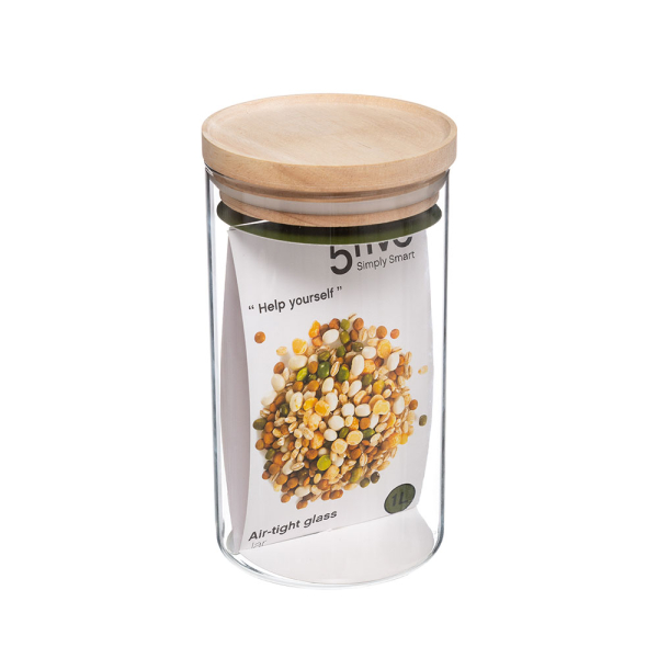 Δοχείο Αποθήκευσης 1lt Με Αεροστεγές Κλείσιμο F-V Hermet 135027