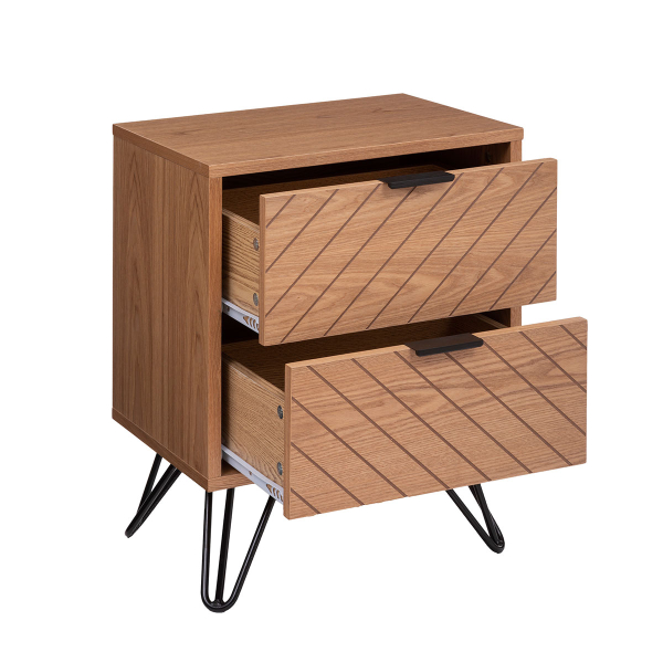 Κομοδίνο Με 2 Συρτάρια (40x30x54) A-S Naomi Bedside 185022