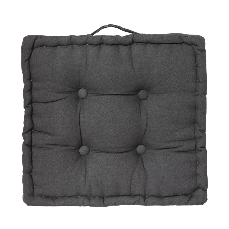 Μαξιλάρα Δαπέδου (40x40x8) A-S Floor Cushion Dark Grey 103852L