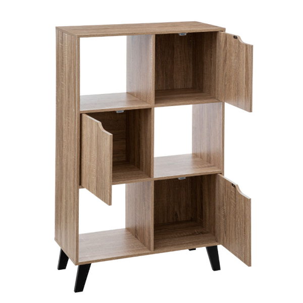 Βιβλιοθήκη Δαπέδου 6 Θέσεων Με Ντουλάπια (67.6x32.5x113.3) F-V Mix N' Modul Ceda 181384