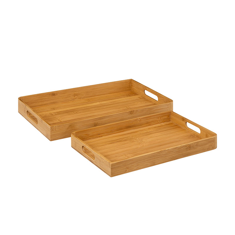 Δίσκοι Σερβιρίσματος (Σετ 2τμχ) F-V Lot Of2 Bamboo Tray 189700