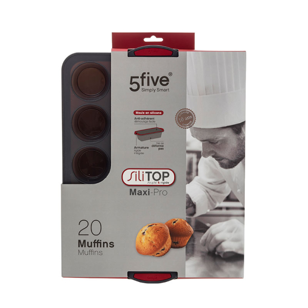 Φόρμα Σιλικόνης Για 20 Cupcake/Muffin F-V Silitop 151368