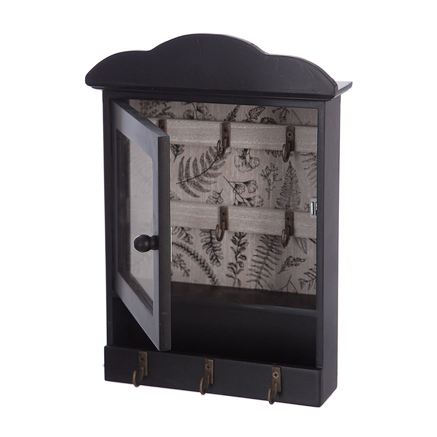 Κλειδοθήκη (20X5 5X28 5) A-S Key Box Vintage Black 148438 Home Διακόσμηση Κλειδοθήκες Τοίχου Spitishop