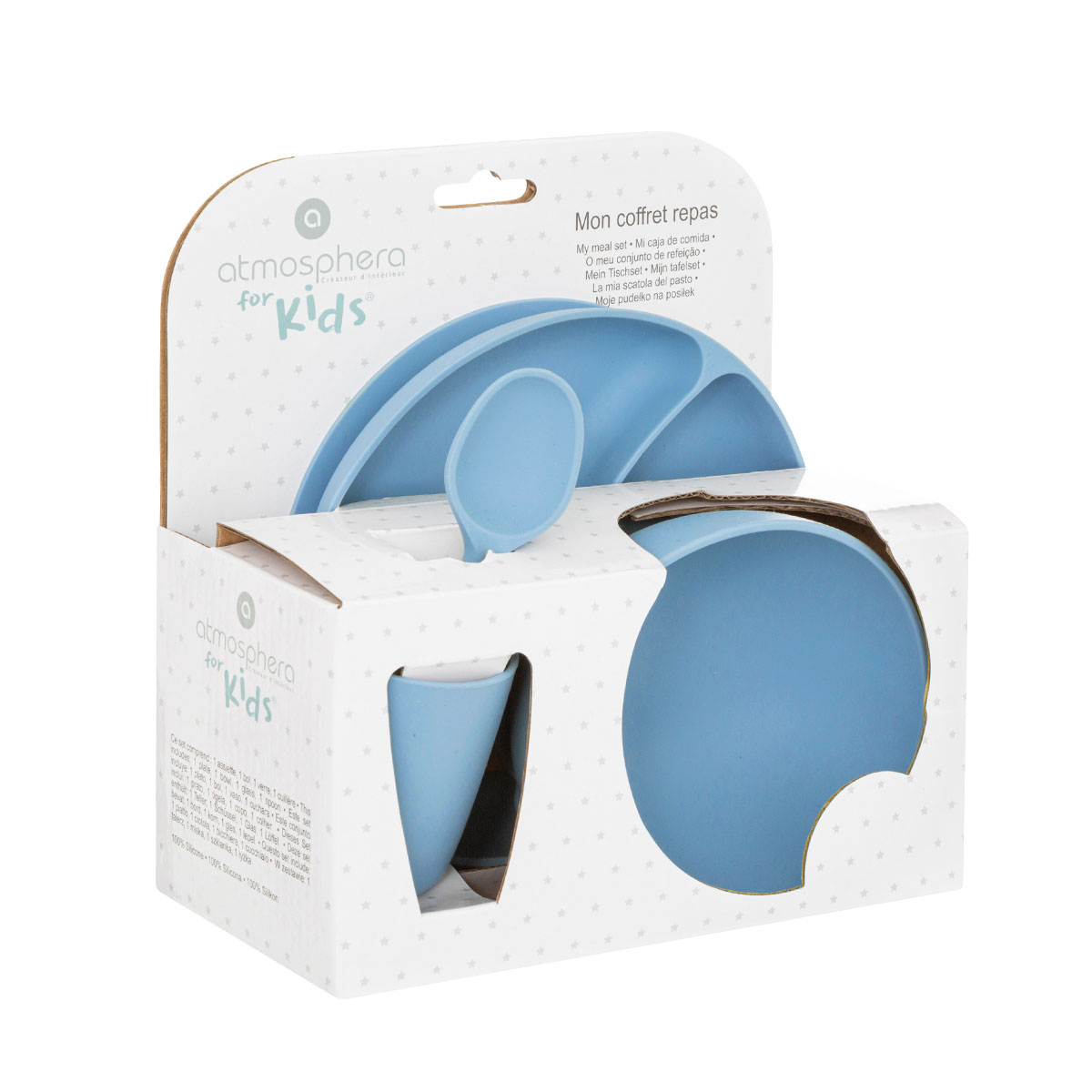 Παιδικό Σετ Φαγητού 4Τμχ A-S Blue 174346B Home Παιδικά Είδη & Αξεσουάρ Σερβιρίσματος Spitishop