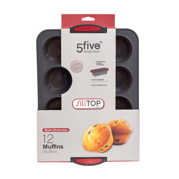 Φόρμα Σιλικόνης Για 12 Cupcake/Muffin F-V Silitop 135283