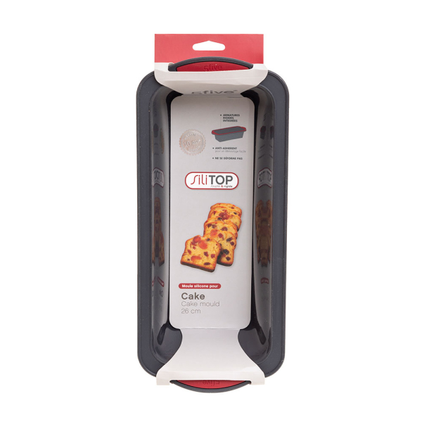Φόρμα Κέικ Σιλικόνης Ορθογώνια (26x10.5x7) F-V Silitop 115164