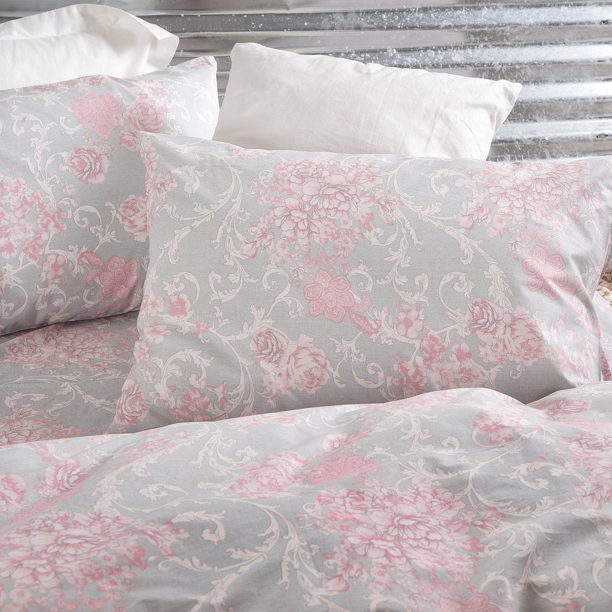 Σεντόνια Μονά (Σετ) Rythmos Diva Quin Gray ΜΕ ΛΑΣΤΙΧΟ 105x205+25 ΜΕ ΛΑΣΤΙΧΟ 105x205+25 φωτογραφία