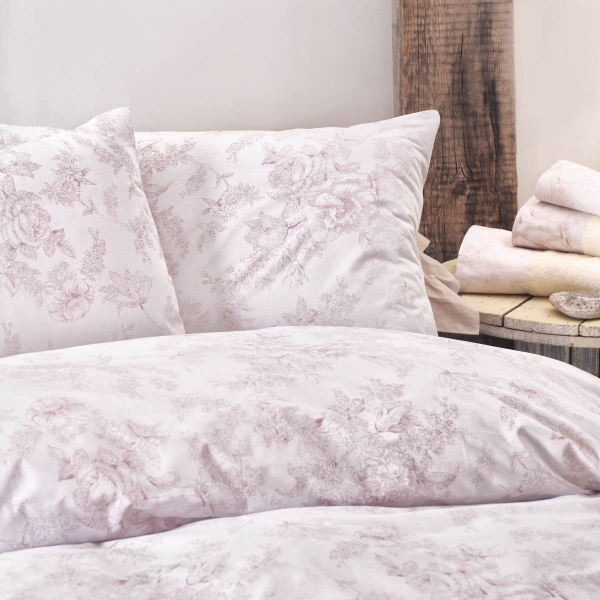 Κουβερλί Υπέρδιπλο (Σετ 220x240) Rythmos Nova Lucette Pink