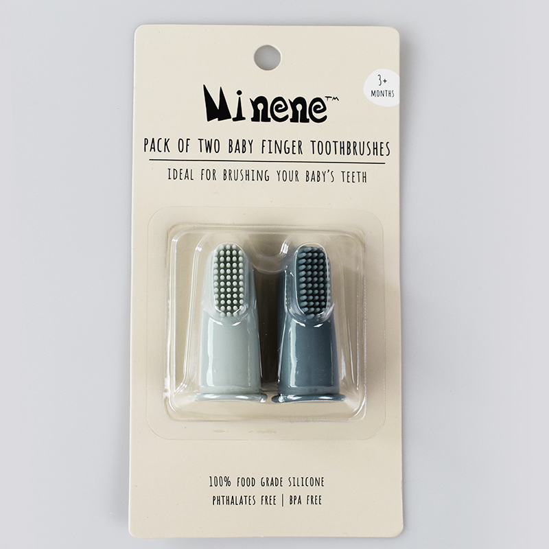 Δακτυλικές Οδοντόβουρτσες (Σετ 2τμχ) Minene Blue 238334