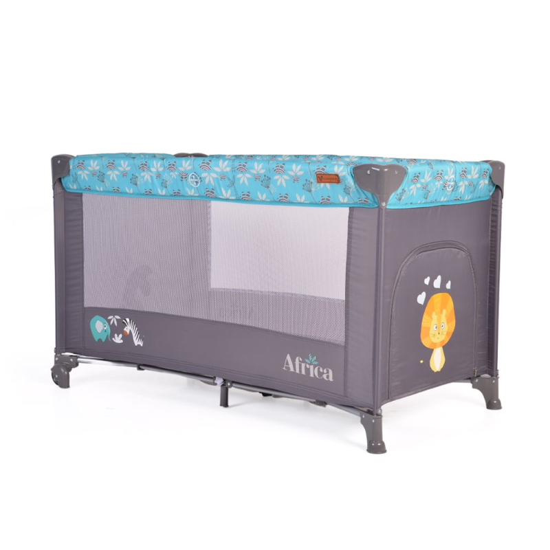 Παρκοκρέβατο (0+ Μηνών/Έως 15kg) Cangaroo Africa Turquoise