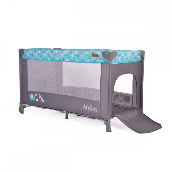 Παρκοκρέβατο (0+ Μηνών/Έως 15kg) Cangaroo Africa Turquoise